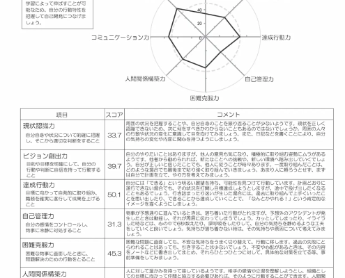 【オプション】コンピテンシーフィードバックレポート